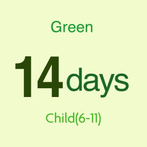 JAPAN RAIL PASS 14DAYS(GREEN) Child（6-11）