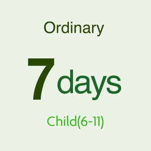 JAPAN RAIL PASS 7DAYS(ORDINARY)  Child（6-11）